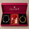 Pearl Rakhi With Braided Gold Bracelet