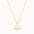 Geometric Triangle Pendant Necklace