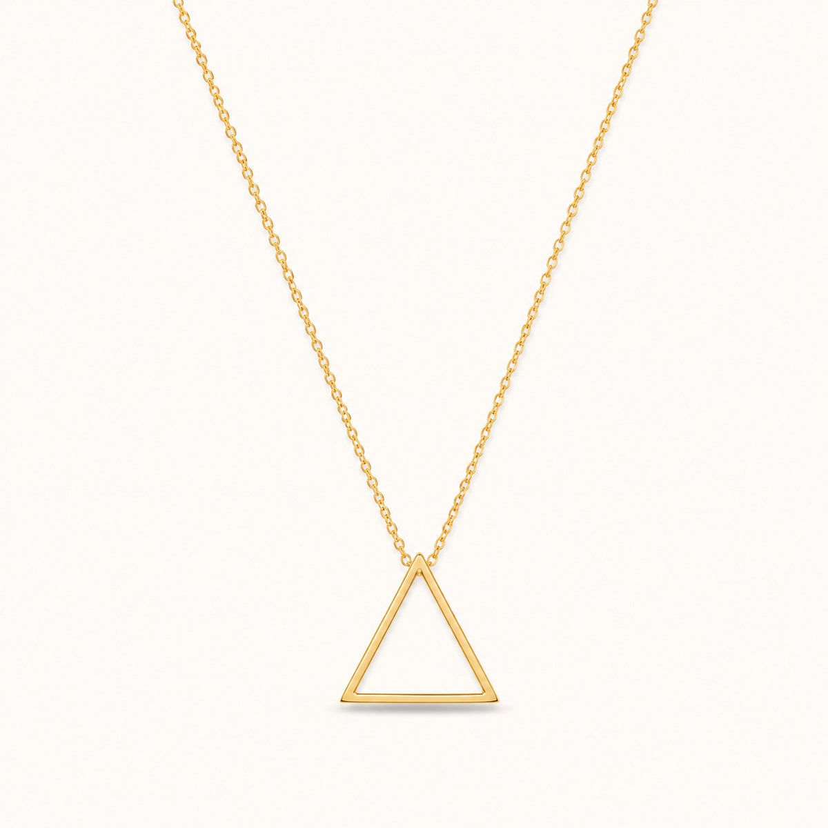 Geometric Triangle Pendant Necklace