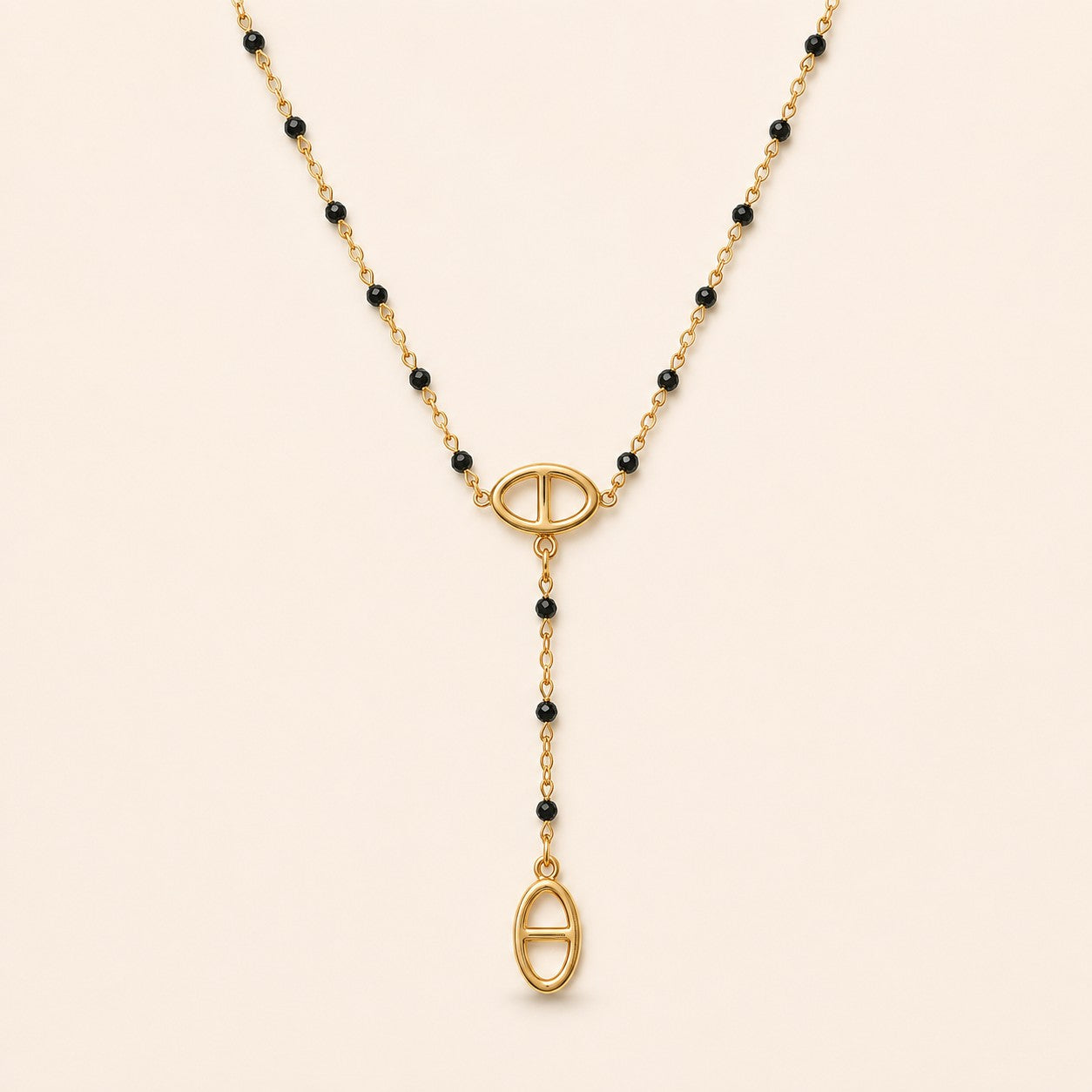 Bulky Heart Charm Mangalsutra