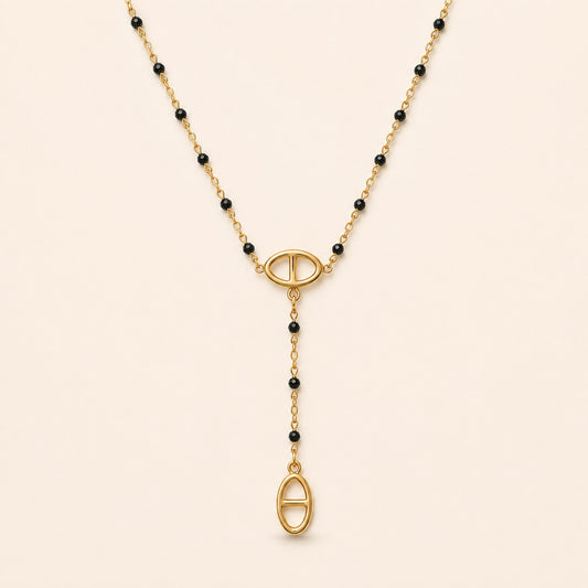 Bulky Heart Charm Mangalsutra