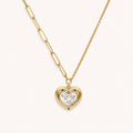 Double Layer Heart Pendant Necklace