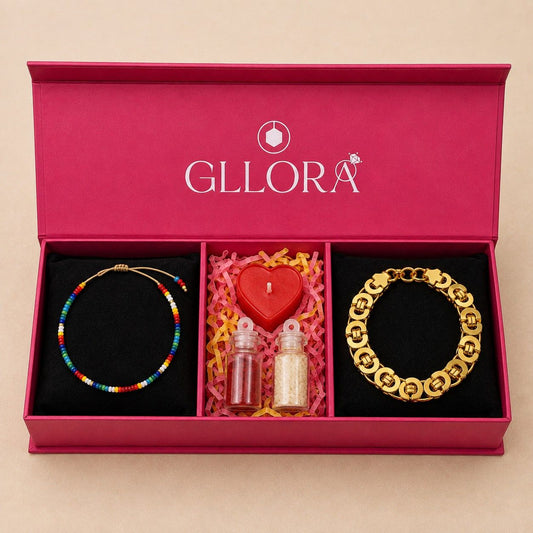Colorful Rakhi With Interlocked Chain