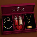 Pearl Rakhi With Rectangle Pendant Chain And Scaly Ring
