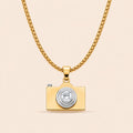 Gold Plated Camera Necklace