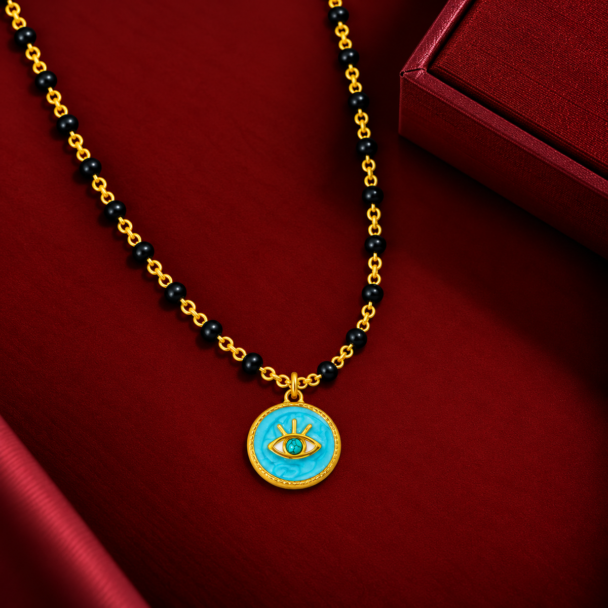 Azure Evil Eye Mangalsutra