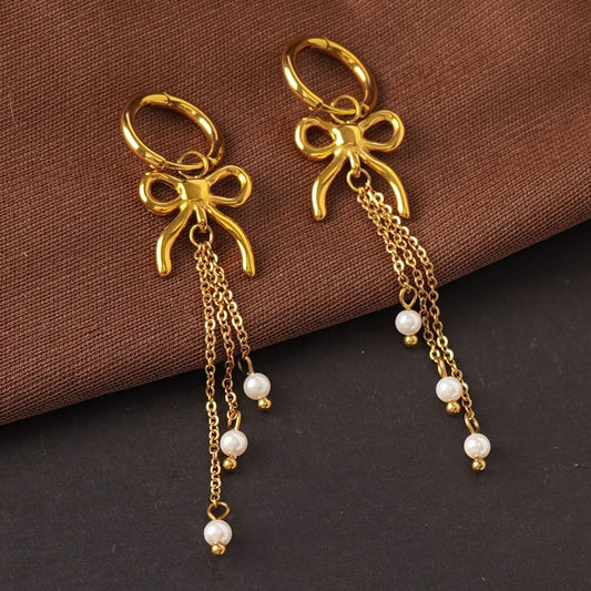Flora Geometric Hoop Statement Drop Earrings – geometric hoop statement drop earrings, Flora Collection-4