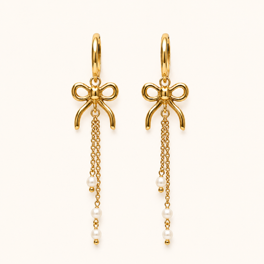 Flora Geometric Hoop Statement Drop Earrings – geometric hoop statement drop earrings, Flora Collection