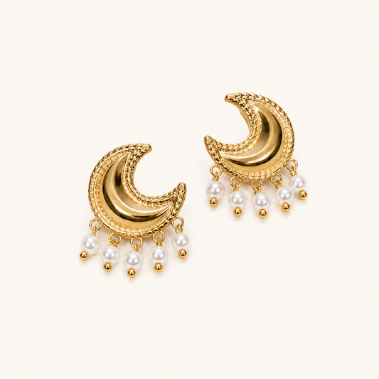 Flora Modern Hoop Earrings – contemporary gold plated hoop earrings, Flora Collection for women