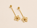 Floral Chain Drop Earrings