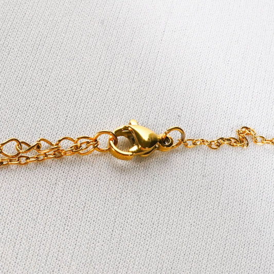 Geo Grace Minimal Necklace – geometric minimal design necklace in 18K gold plated finish for women-3