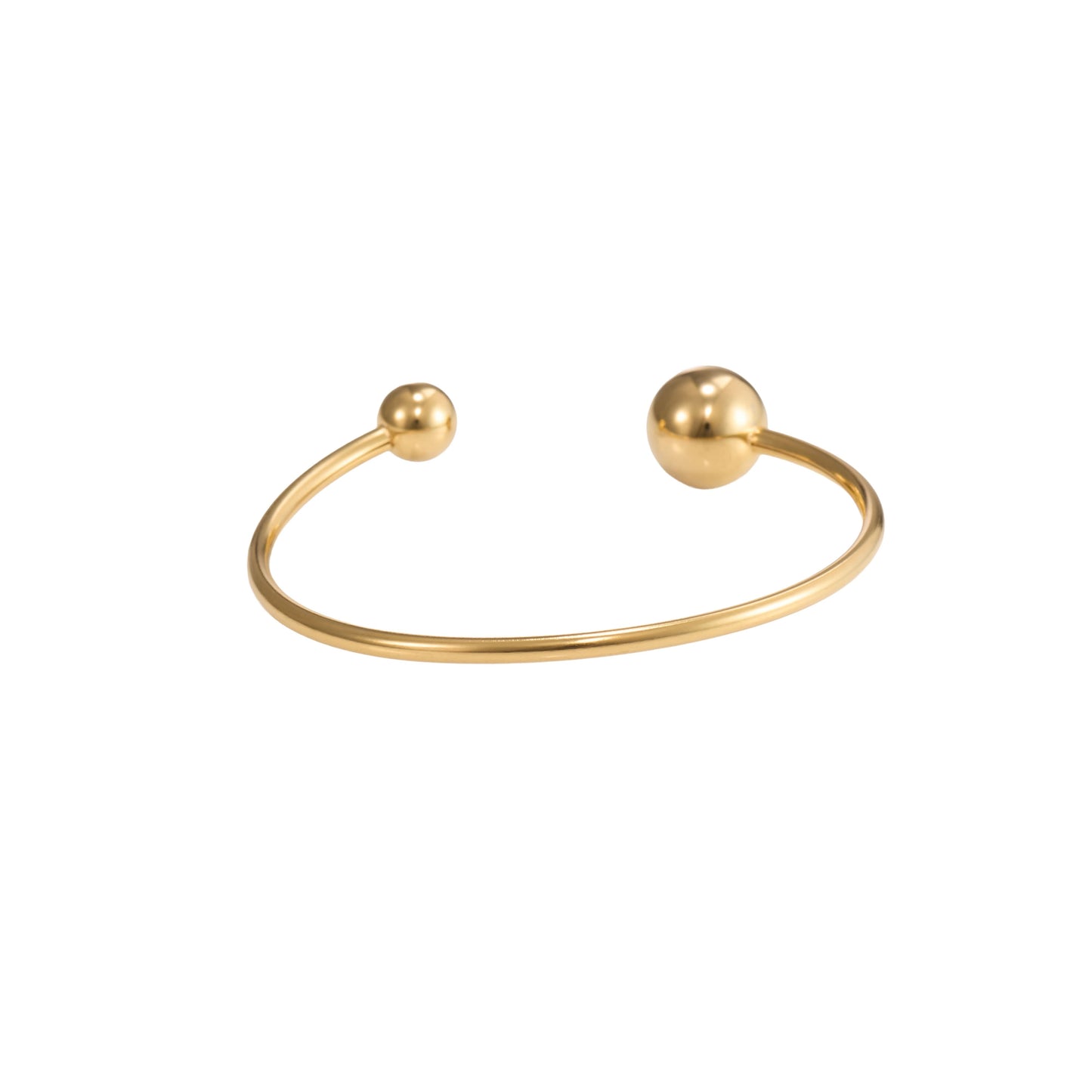 Geometric Classic Bracelet – structured geometric design gold plated bracelet for women-3