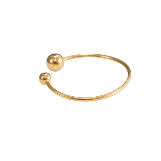 Geometric Classic Bracelet – structured geometric design gold plated bracelet for women-4