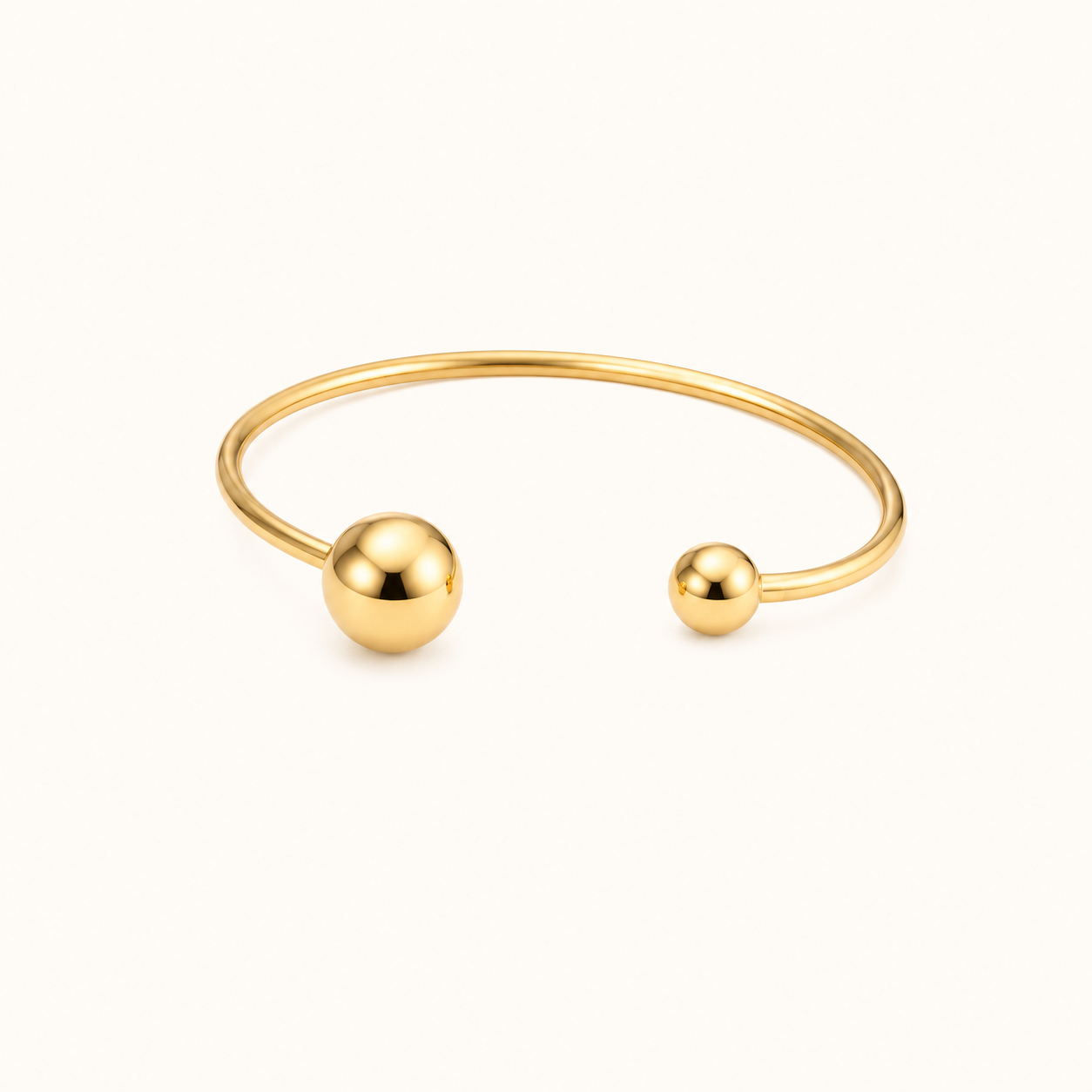 Geometric Classic Bracelet – structured geometric design gold plated bracelet for women