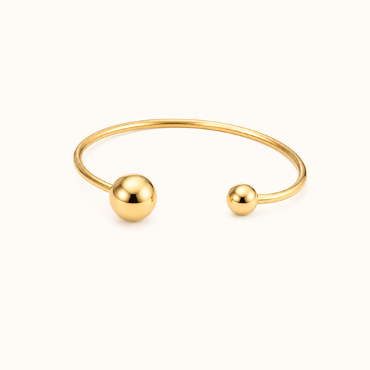 Geometric Classic Bracelet – structured geometric design gold plated bracelet for women