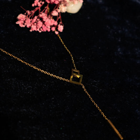 Geometric Everyday Pendant Necklace – 18K Gold Plated-4