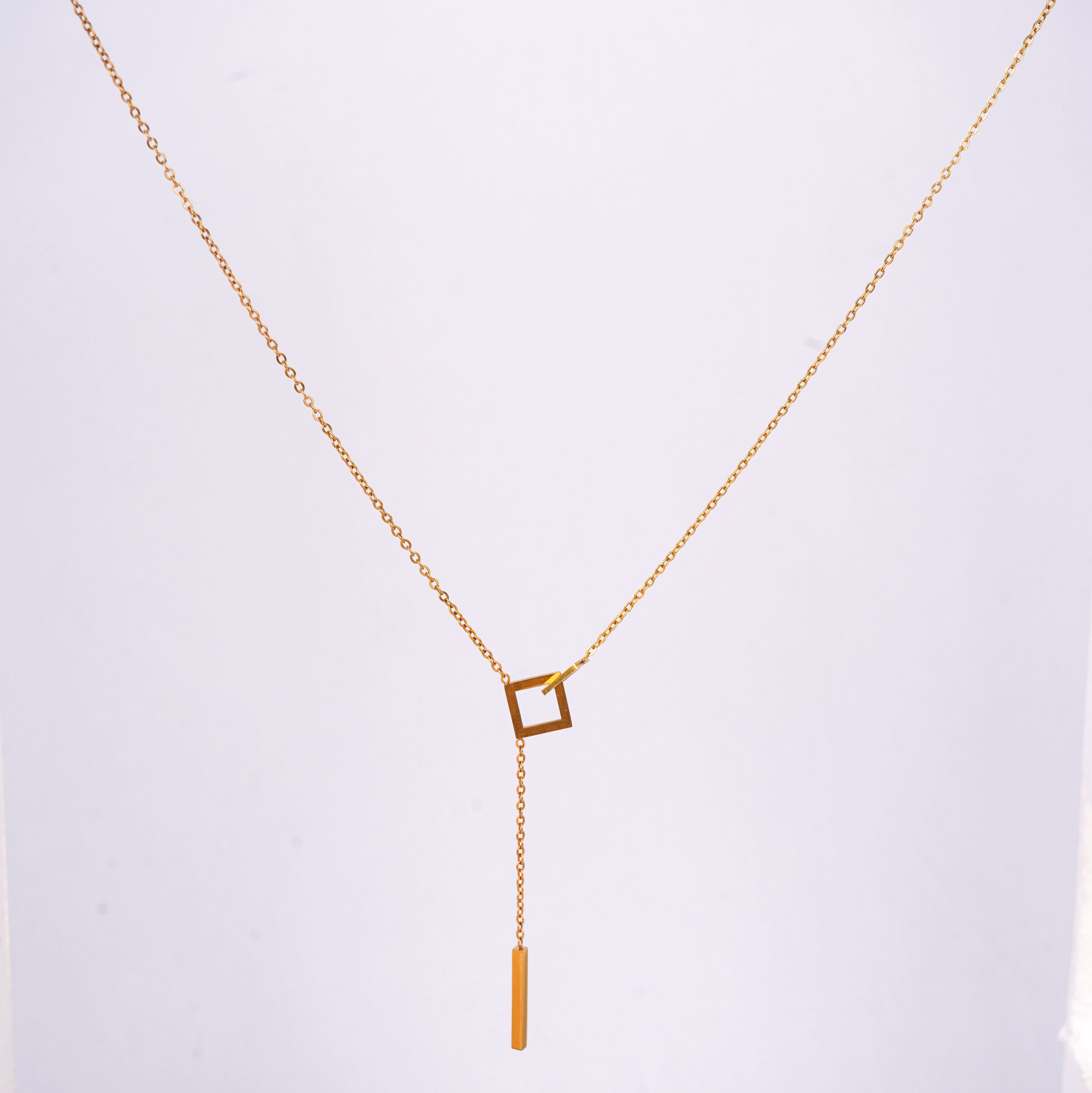Geometric Everyday Pendant Necklace – 18K Gold Plated