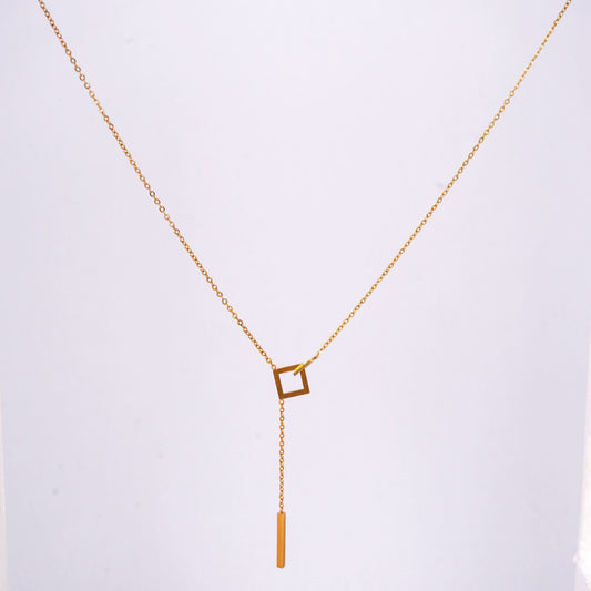 Geometric Everyday Pendant Necklace – 18K Gold Plated