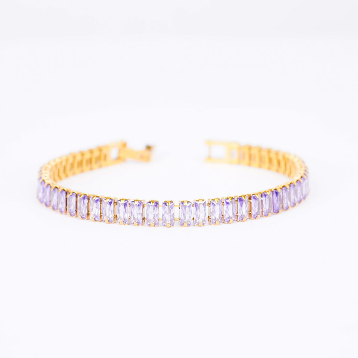 Geometric Gold Bracelet – bold geometric design gold plated bracelet for women-2