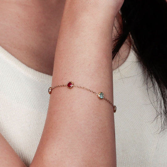 Geometric Street Style Gold Bracelet – urban street-style geometric gold plated bracelet for women-2