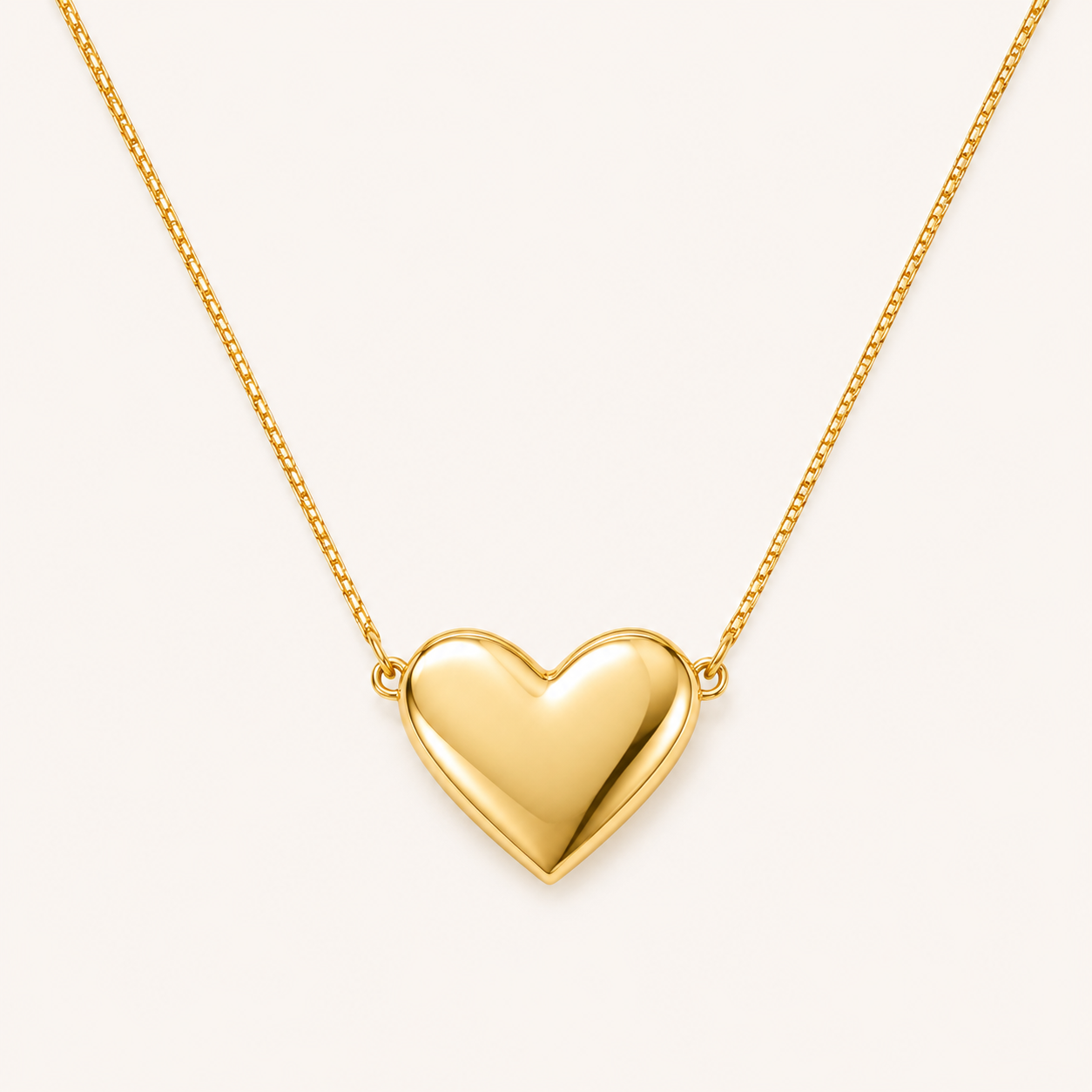 Gilded Ethereal Heart Necklace – ethereal heart gilded pendant necklace in 18K gold plated finish for women