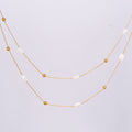 Gilded Grace Heart & Pearl Cascade Necklace