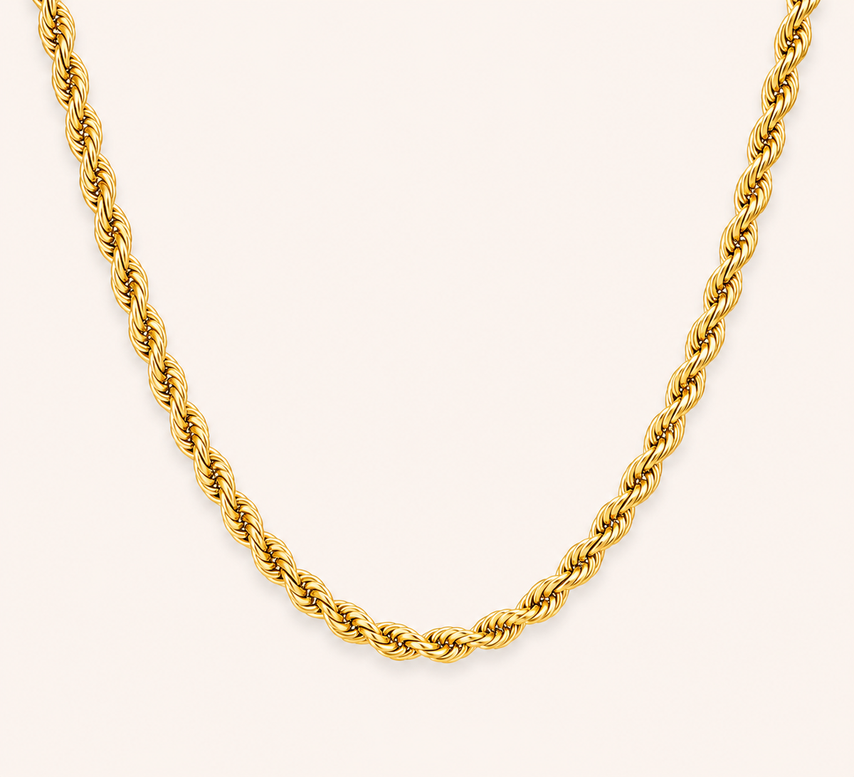 Gilded Helix Strand Necklace – helix spiral strand necklace in 18K gilded gold plated finish for women