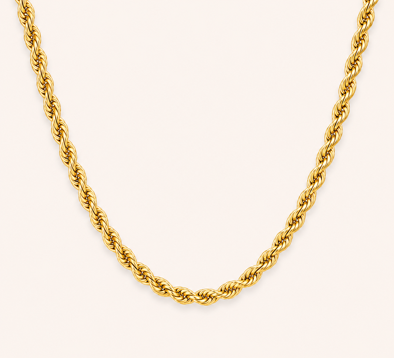 Gilded Helix Strand Necklace – helix spiral strand necklace in 18K gilded gold plated finish for women