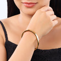 Gilded Ribbon & Orb Duo Earrings