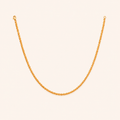 Gilded Texture Chain Necklace
