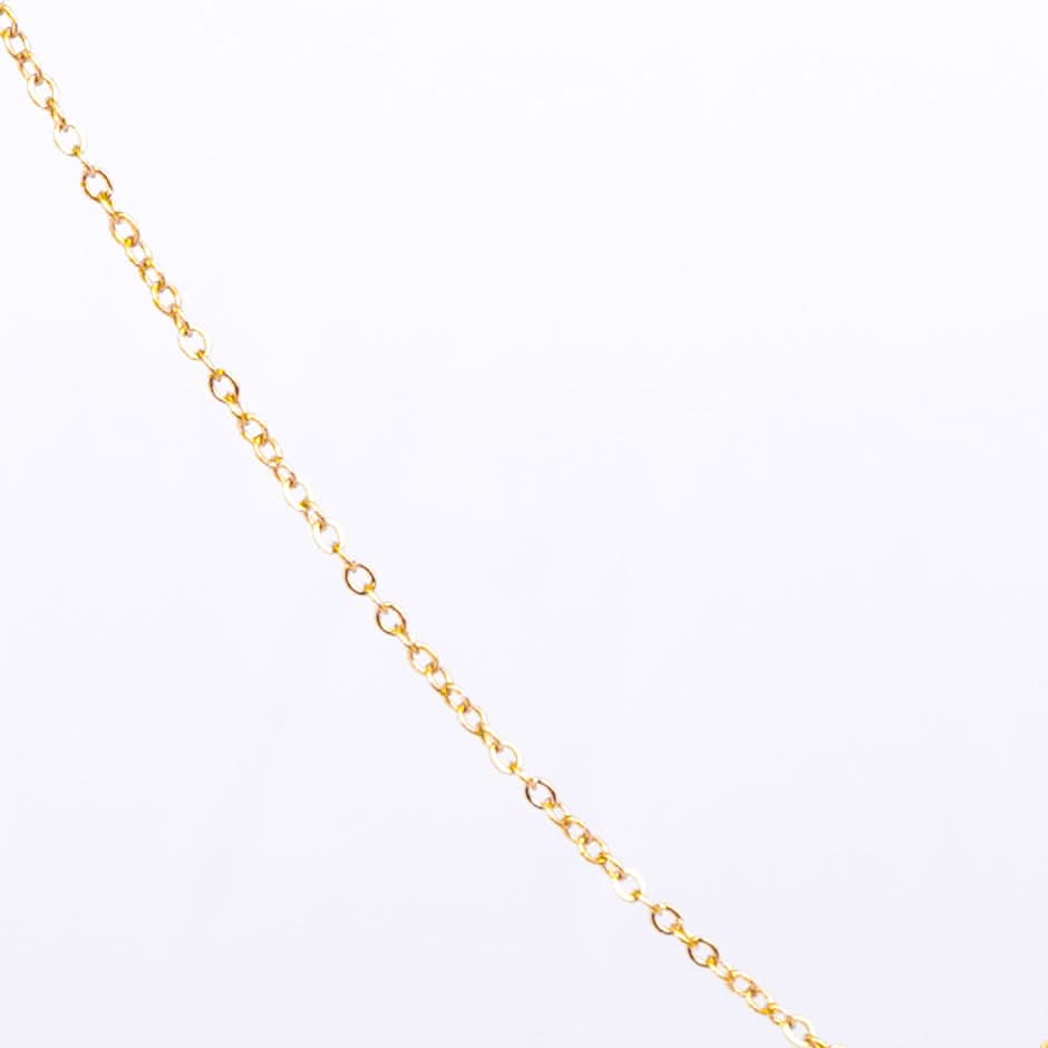 Gold Initial Letter Pendant Necklace – personalised gold letter initial charm necklace, 304 stainless steel PVD coating-32