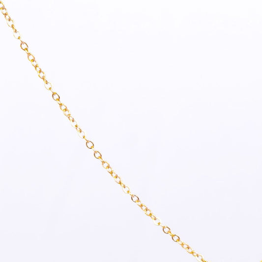Gold Initial Letter Pendant Necklace – personalised gold letter initial charm necklace, 304 stainless steel PVD coating-32