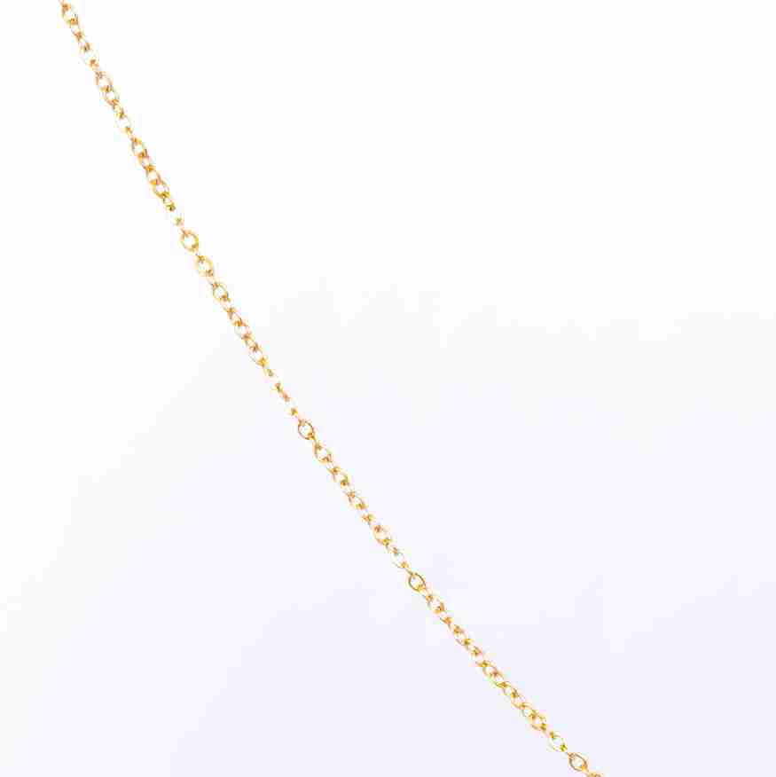 Gold Initial Letter Pendant Necklace – personalised gold letter initial charm necklace, 304 stainless steel PVD coating-45