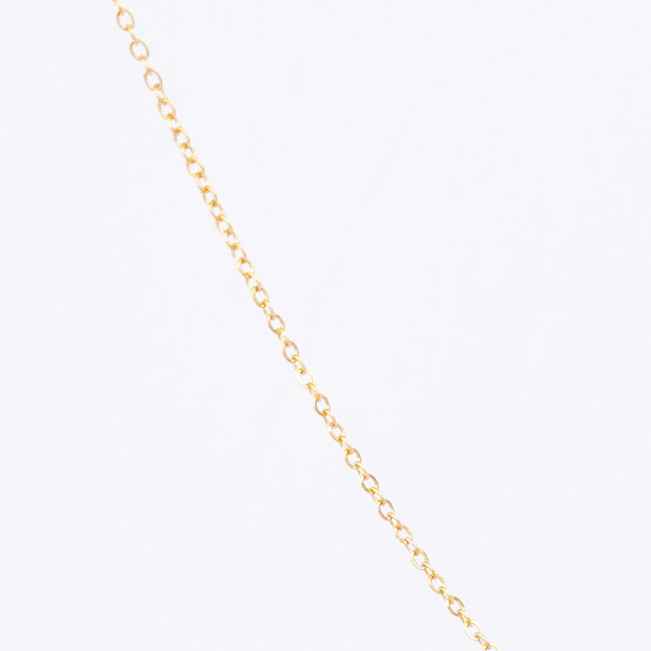 Gold Initial Letter Pendant Necklace – personalised gold letter initial charm necklace, 304 stainless steel PVD coating-55