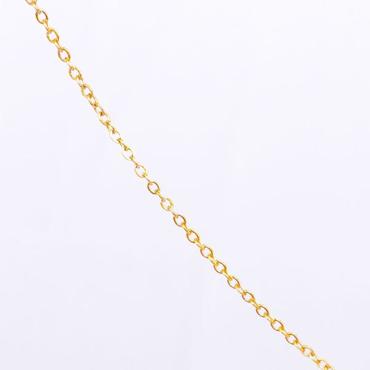 Gold Initial Letter Pendant Necklace – personalised gold letter initial charm necklace, 304 stainless steel PVD coating-8