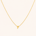 Gold Initial Letter Pendant Necklace