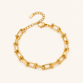 Gold Paperclip Link Bracelet