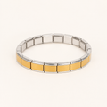 Gold & Silver Steel Link Bracelet