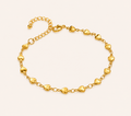 Gold-Toned Heart-Link Bracelet