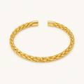 Gold Woven Cuff Bracelet