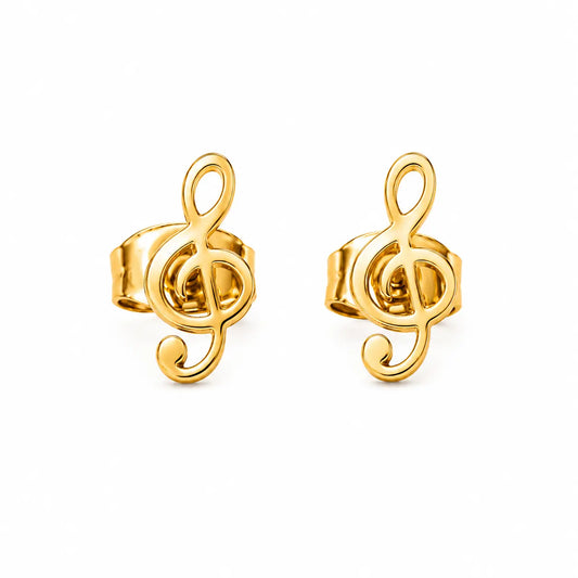 Golden Beaded Heart Stud Earrings – worn as pair, warm gold heart studs for daily wear