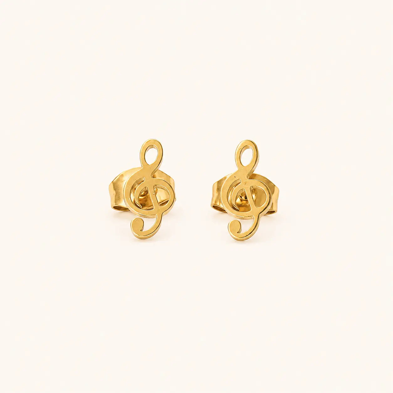 Golden Beaded Heart Stud Earrings – beaded border heart stud earrings in 18K gold plated finish for women