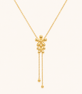 Golden Bloom Pendant Necklace