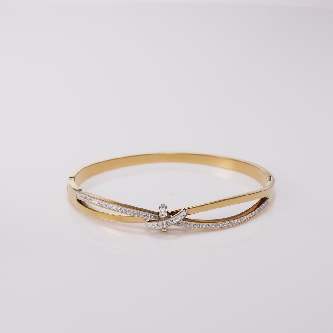 Radiant Sparkle Openable Bangle
