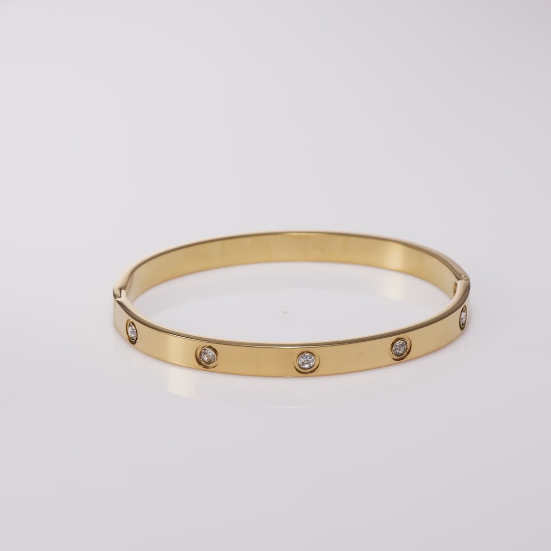 Star & Heart Vintage Bangle