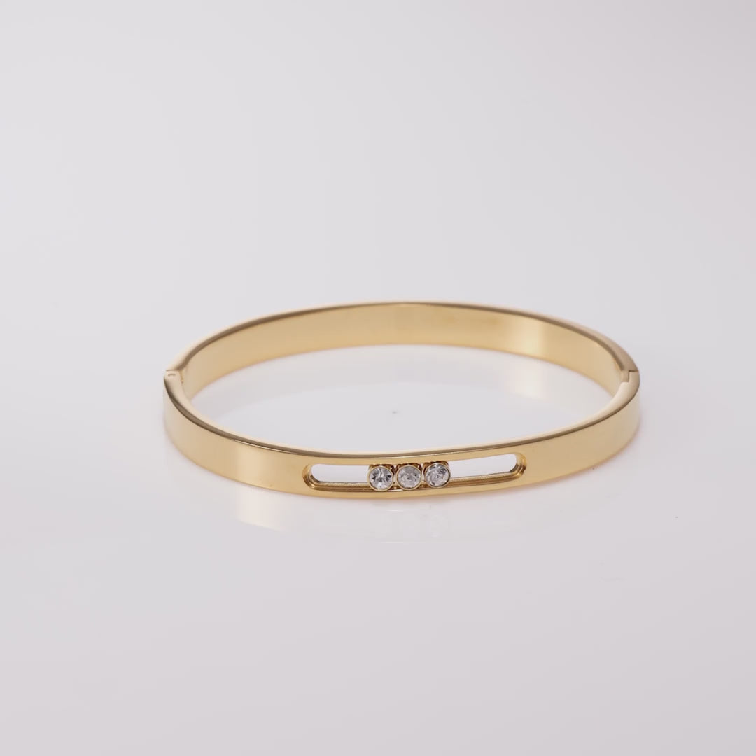 Triple-Orbital Glide Bangle